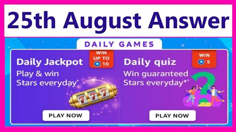 Amazon Funzone Jackpot Quiz Answer Today Win .